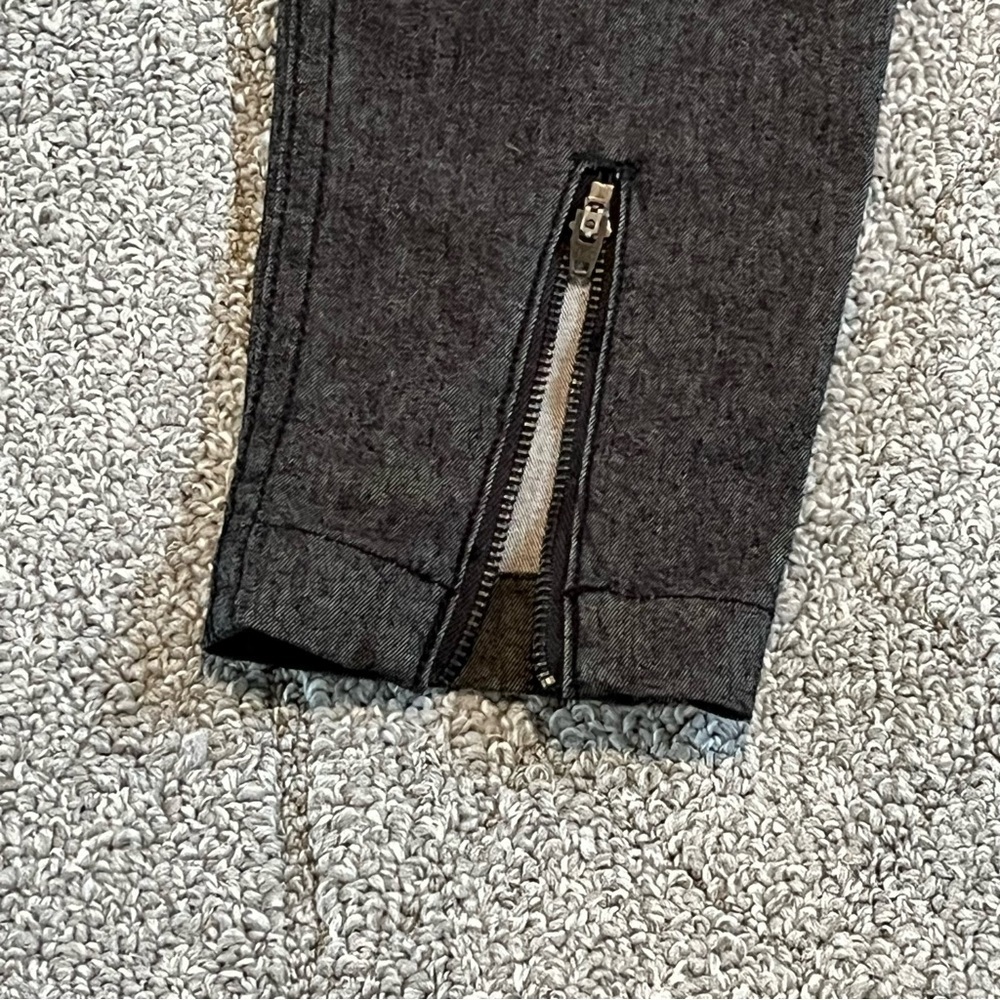 Lole Jeans Womens Size 8 Gray Ankle Zipper Pockets Stretch Denim - Picture 8 of 10